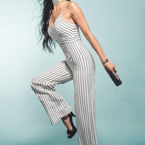 Striped Pantsuit, S